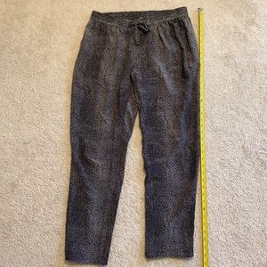 JOIE Silk Drawstring Pants L